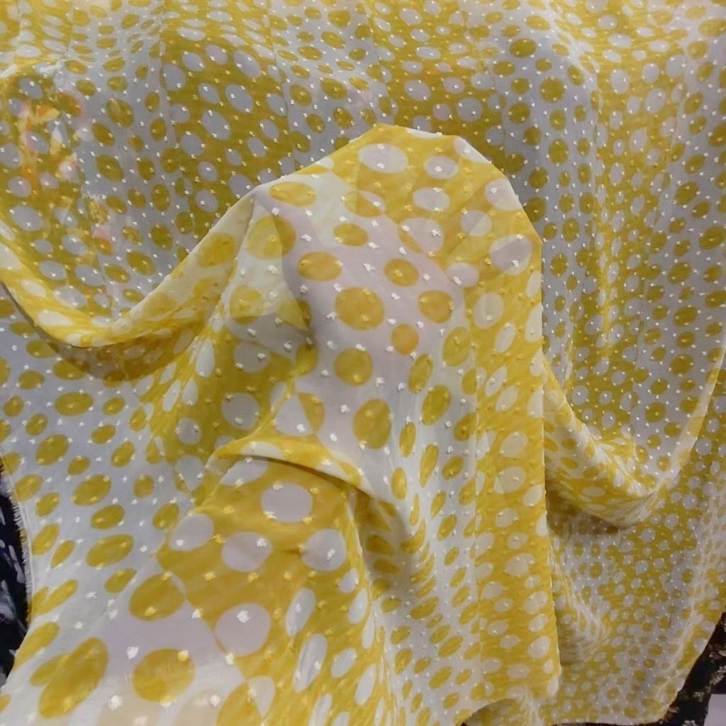 KAIN SIFON URAGIRI PREMIUM MOTIF POLKADOT - KAIN SIFON RUBIAH MOTIF DOT - KAIN SIFON EMBOS MOTIF POL