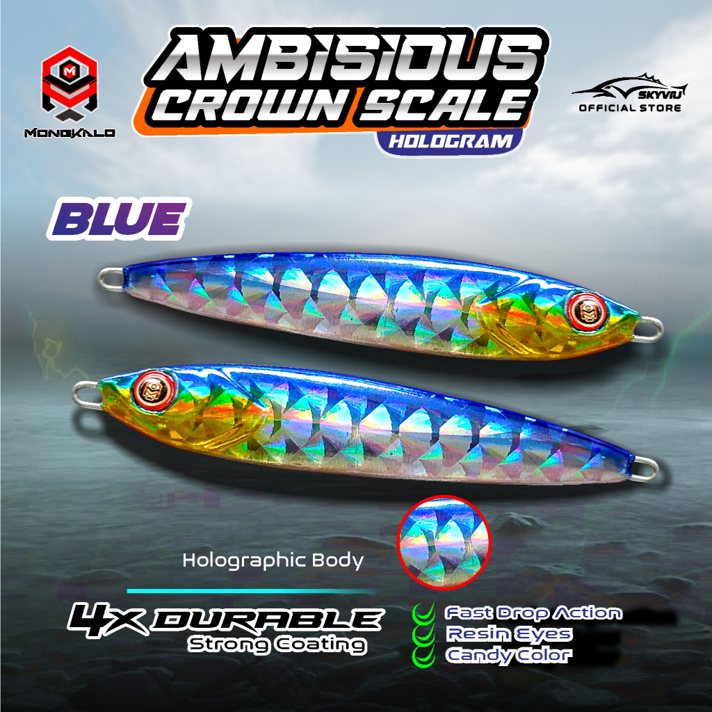 Mongkalo Ambisious Kipas noGID noMotif Candy 80 Biru