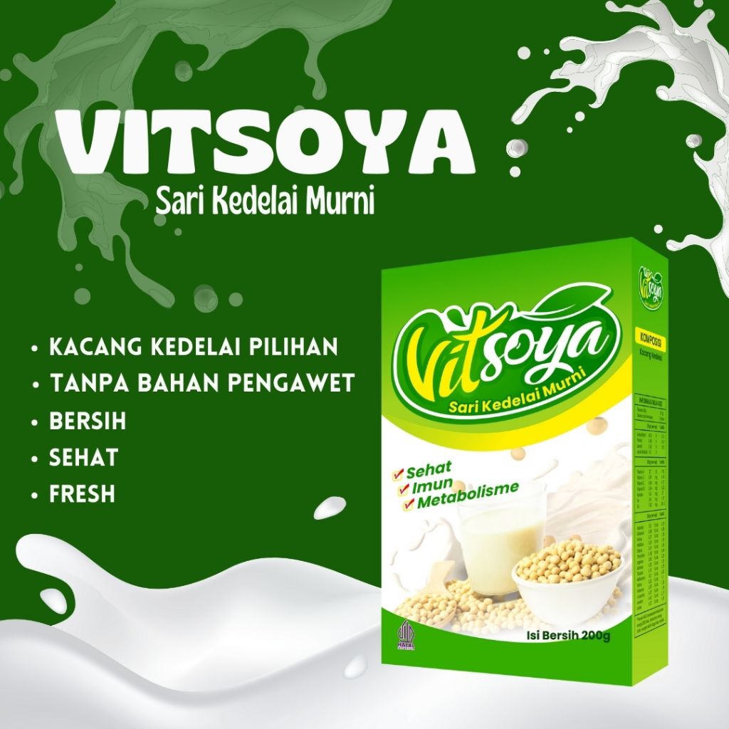 VITSOYA SUSU KEDELAI MURNI susu kedelai murni | vitsoya | susu kedelai sehat | minuman kedelai | res