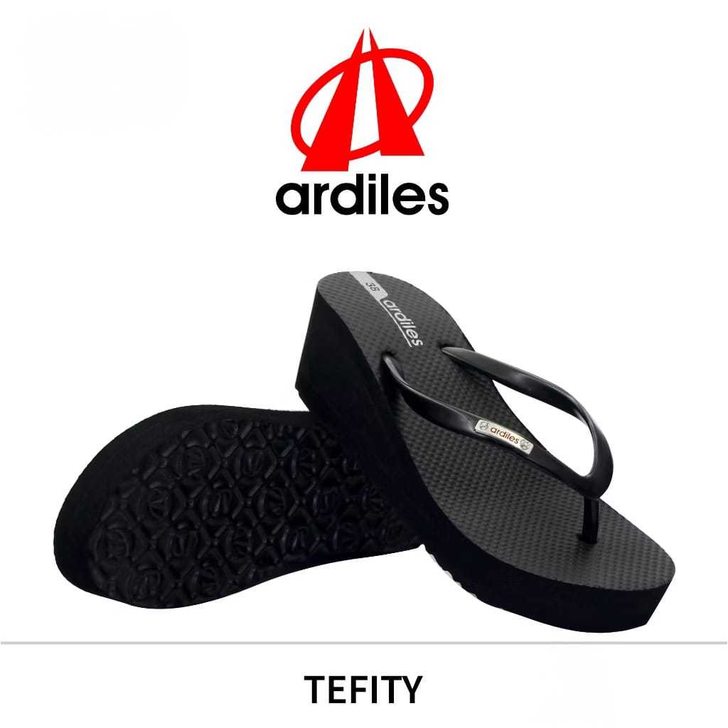 ARDILES Tefity Sandal Wedges Wanita 4 Warna Sendal Wedges Jepit Cewek Perempuan Ardiles Original