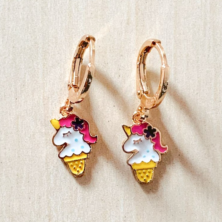 Anting Anak EsKrim Kuda Poni Gold