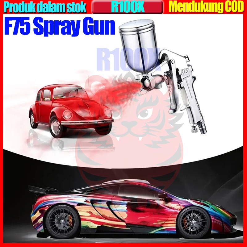400ML Spray Gun F75G Alat Semprot Cat Tabung Atas Alat Semprot Cat Mobil Motor F75G DUCO Type Meji