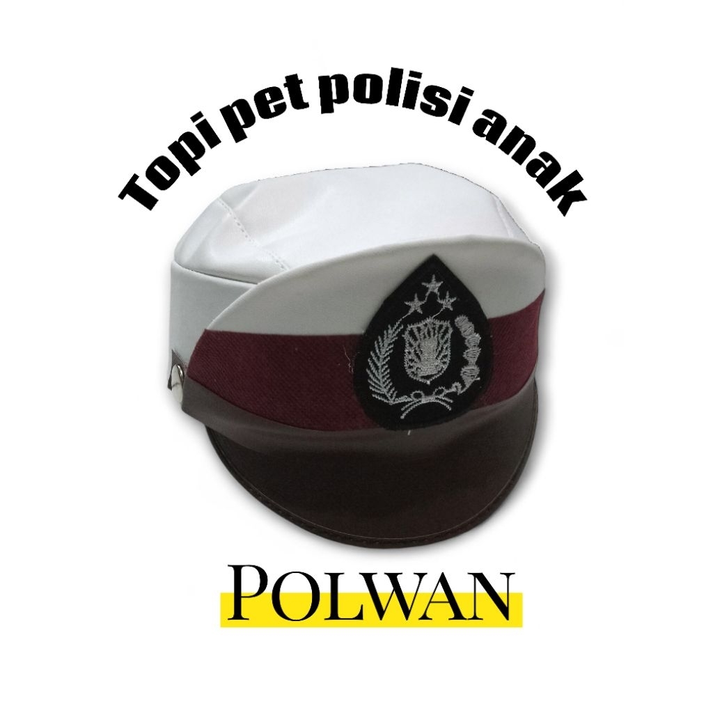 NEW TOPI POLISI ANAK-TOPI POLANTAS ANAK TK TPA-TOPI POLWAN ANAK