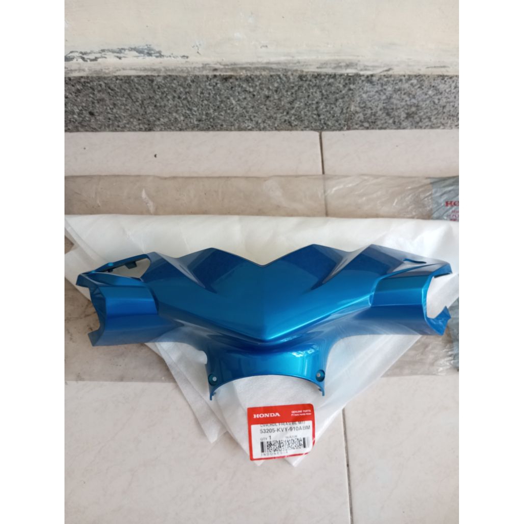 batok depan beat karbu biru muda original baru