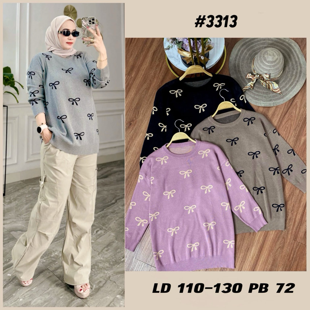baju atasan blus bigsize jumbo oversize wanita rajut import