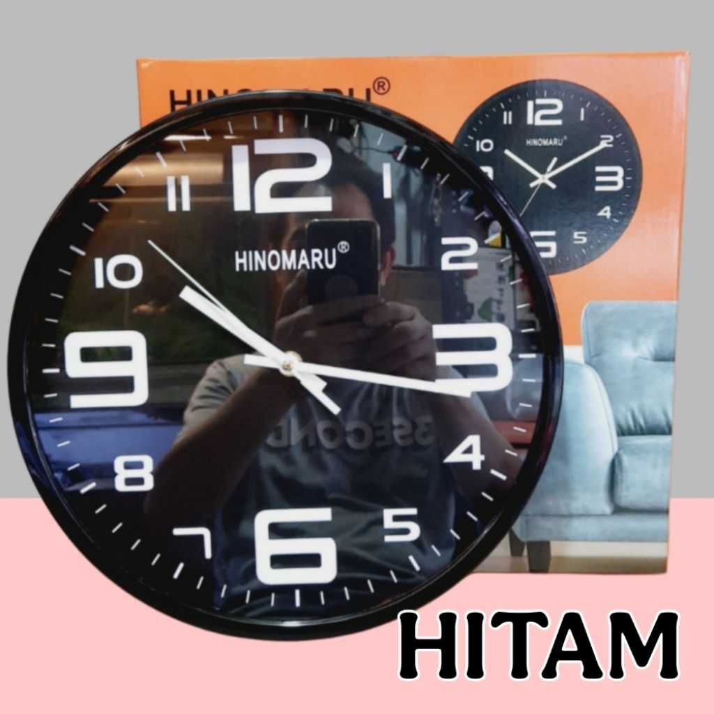 Jam dinding besar jam dinding Hinomaru besar 30cm / 12inci