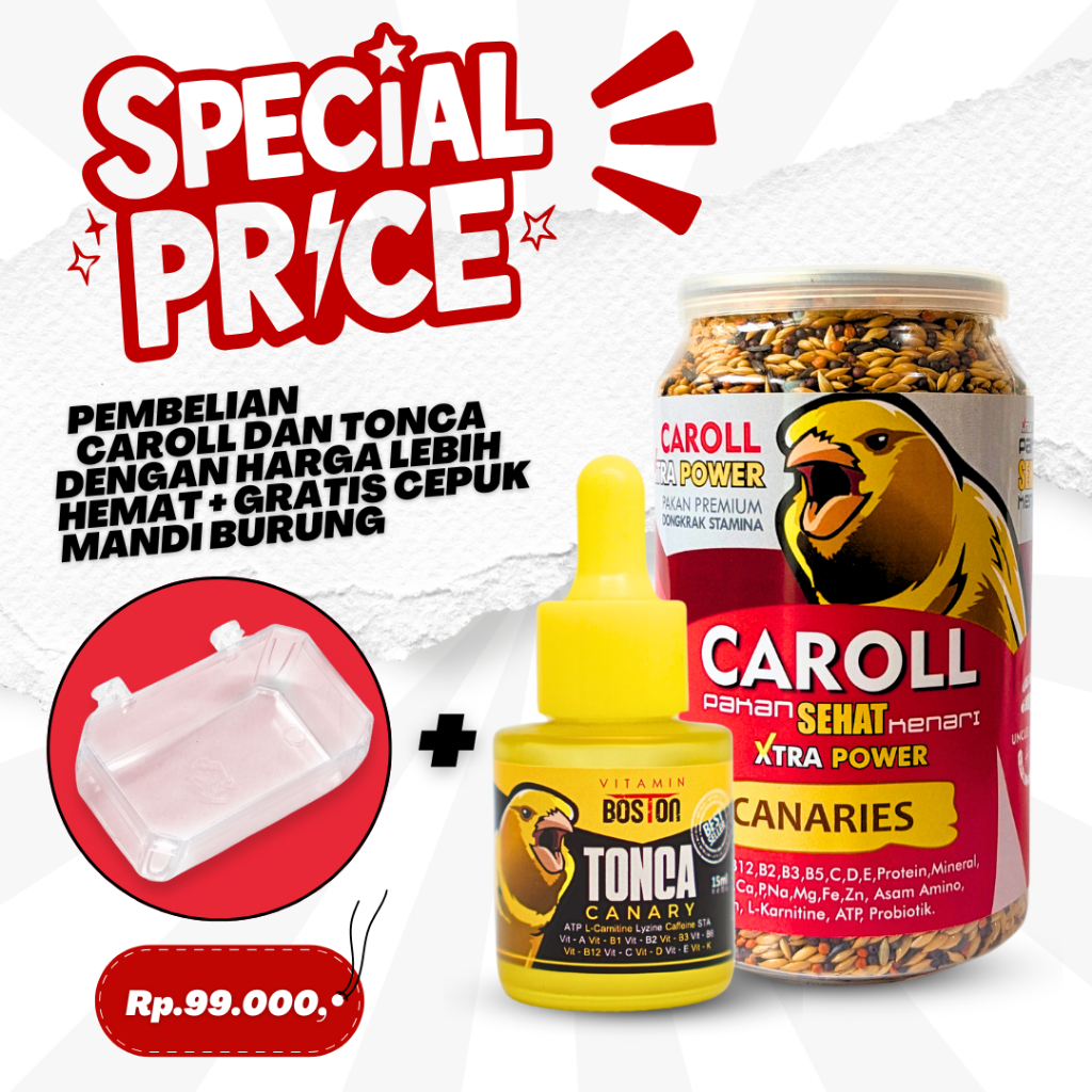 CAROLL Kenari Pakan Penggacor Kenari