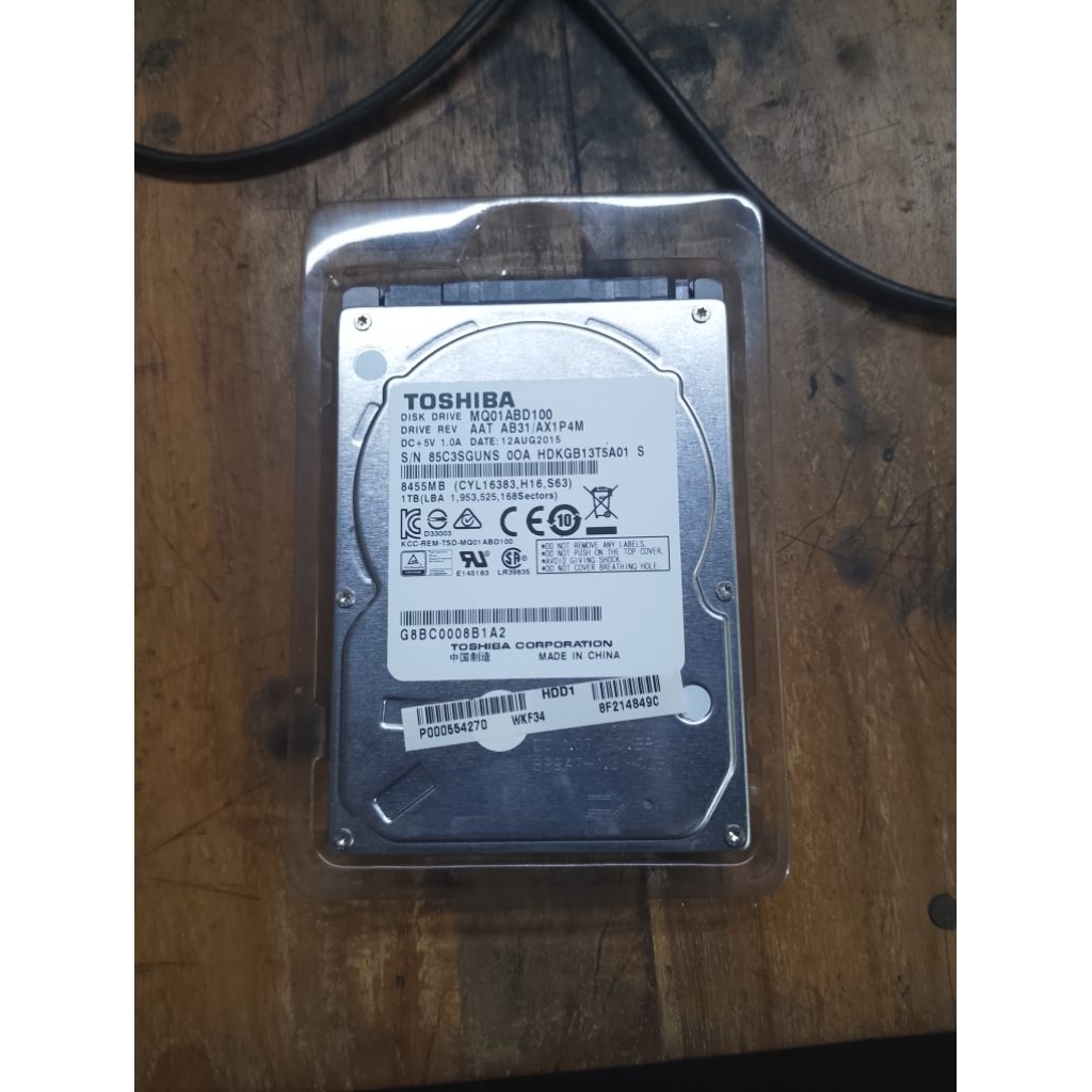 Harddisk Laptop 1TB
