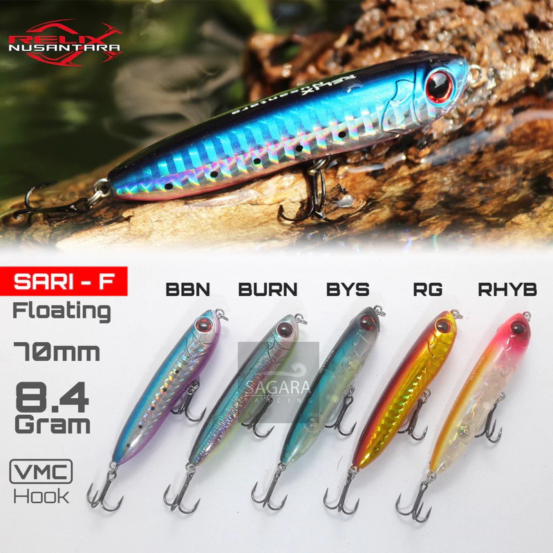 Lure Relix Nusantara Sari F 70mm Minnow Floating