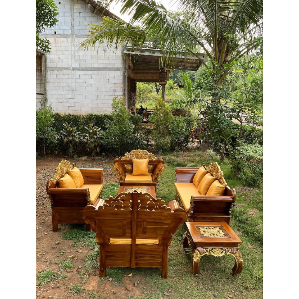 kursi tamu madura kayu jati solid, kursi tamu kayu jati