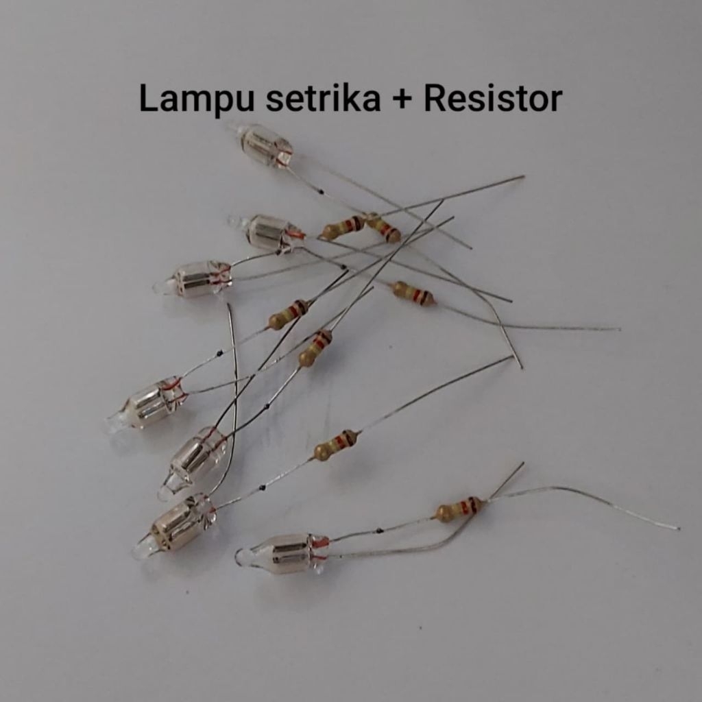 Lampu Setrika + Resistor