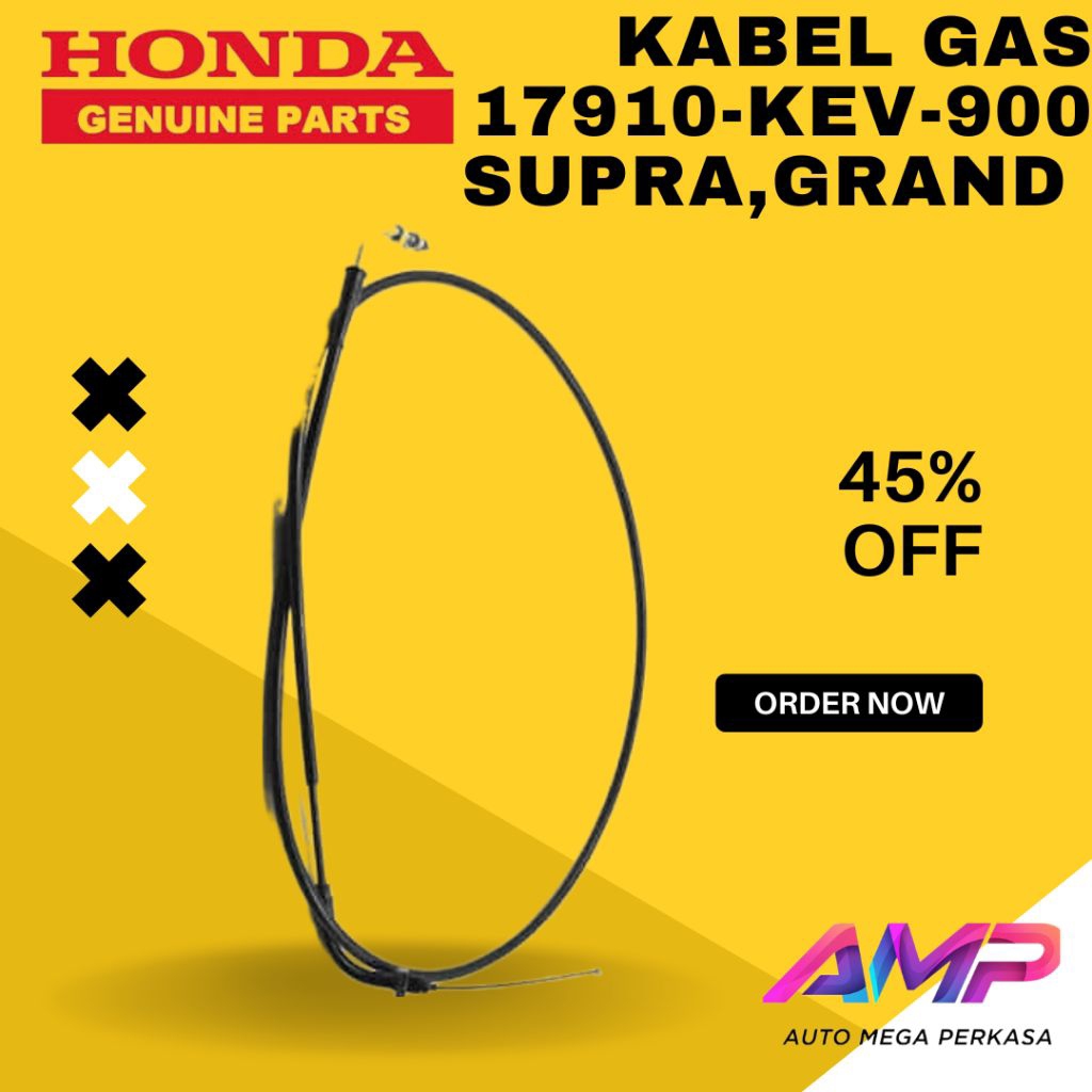 KABEL GAS HONDA KEV CABLE COMP THROTTLE Tali Gas Astrea Grand, Supra X 100cc, Supra Fit, Legenda1791