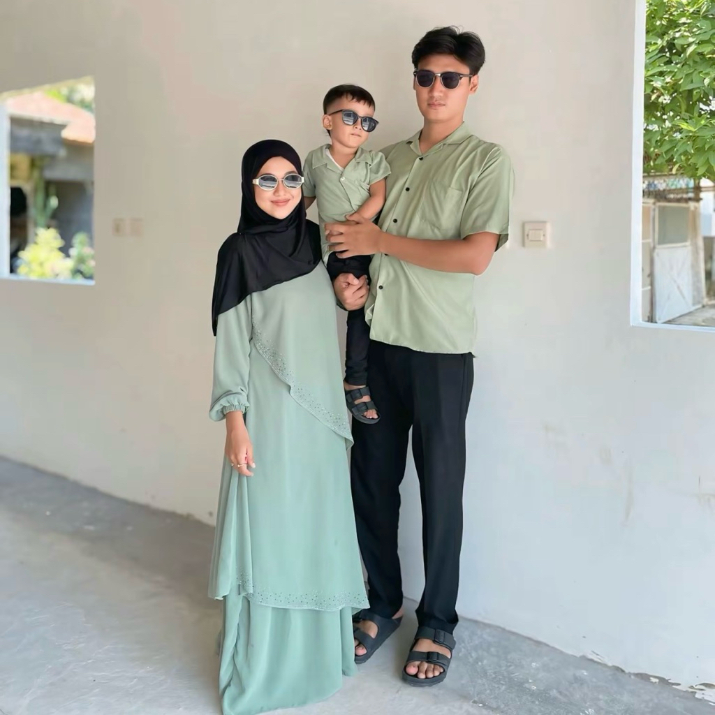 Baju Sarimbit keluarga || Baju couple keluarga || baju couple ibu dan anak || baju couple ibu ayah d