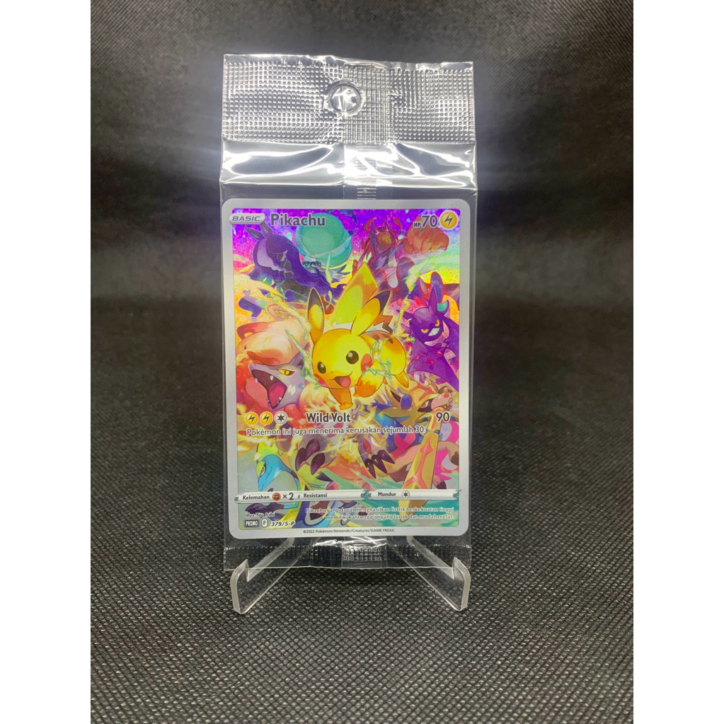 pikachu vstar sealed promo limited 379- Kartu/ TCG card original pokemon pikachu ar pikachu chr rare