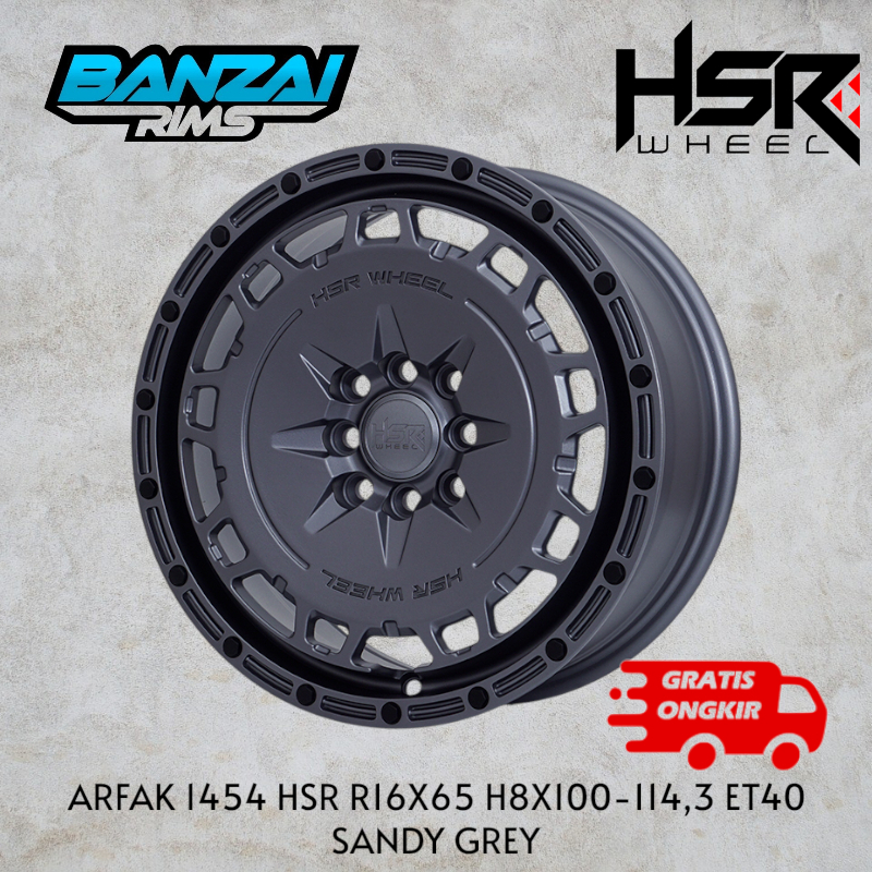 pelek/velg mobil model semi off road ring 16 hsr arfak / promo velg hsr r16