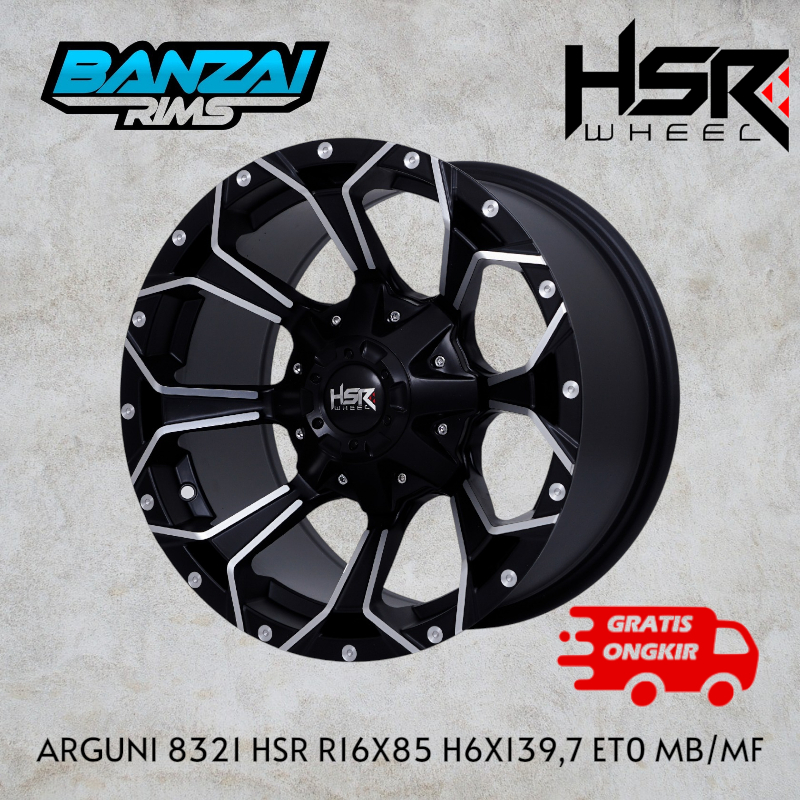 velg off road ring 16 hsr arguni pcd 6x139.7 mobil pajero fortuner triton hilux dll
