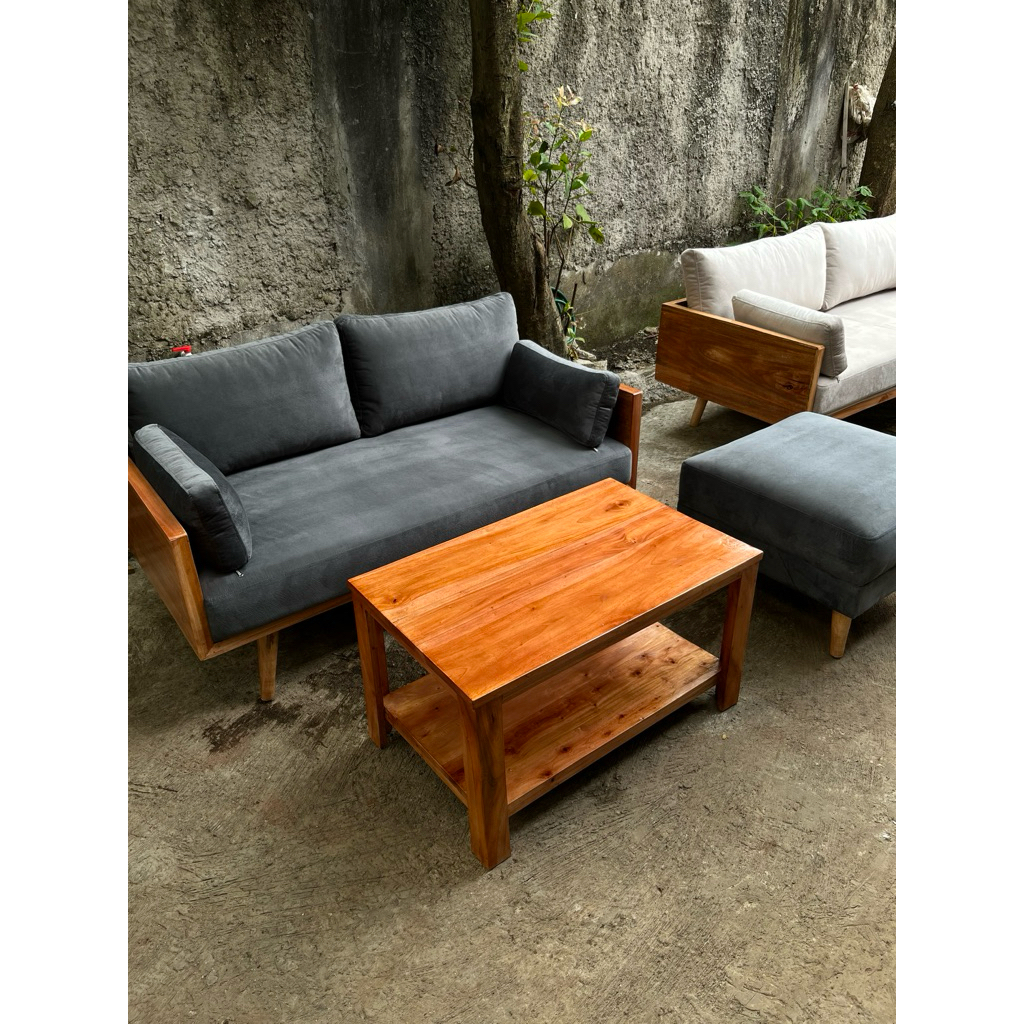 Sofa Kayu Minimalis Ruang Tamu - Sofa Ruang Tamu - Sofa Kayu - Sofa 3 Seater - Sofa 2 Seater - Sofa 