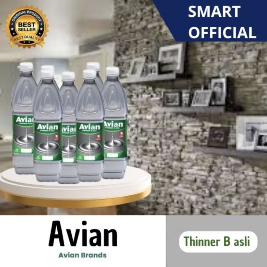 AVIAN THINNER B ASLI 1 LITER by AVIAN BRANDS Tiner Thiner untuk pengencer cat : kayu besi synthetis 