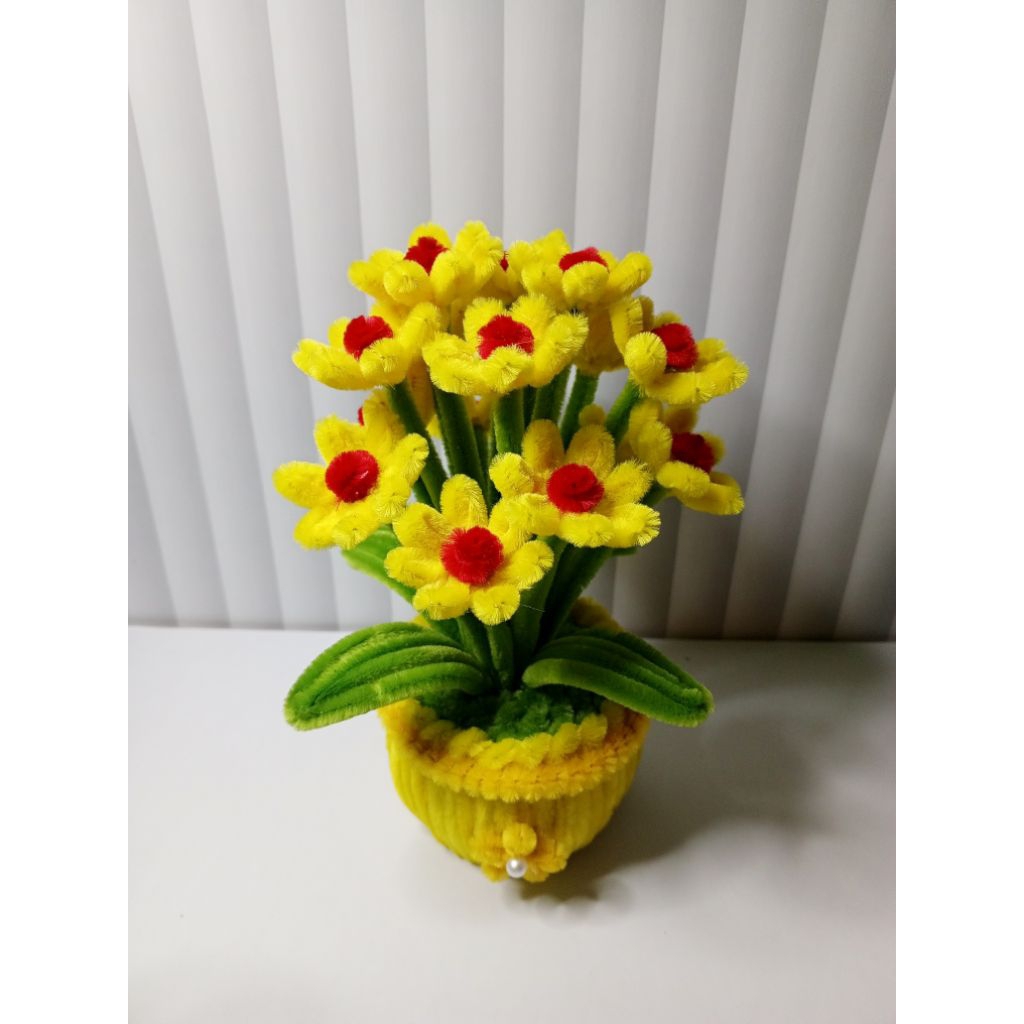 bunga goyang mini gemoy kawat bulu bunga hias dinding