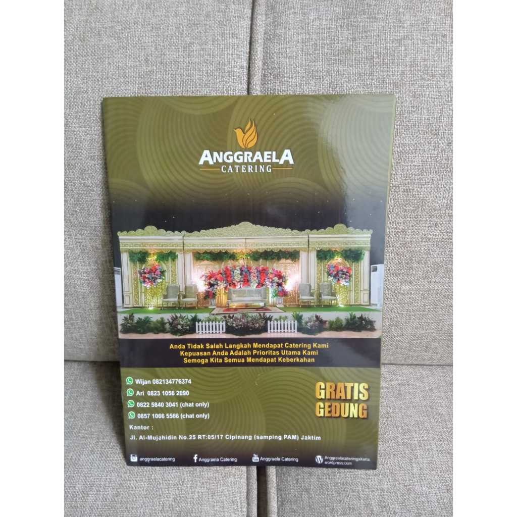 Brosur Katering Pernikahan Wedding Gedung Dekorasi
