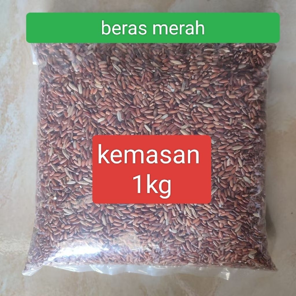 1kg BERAS MERAH PAKAN TERNAK/UNTUK DIET