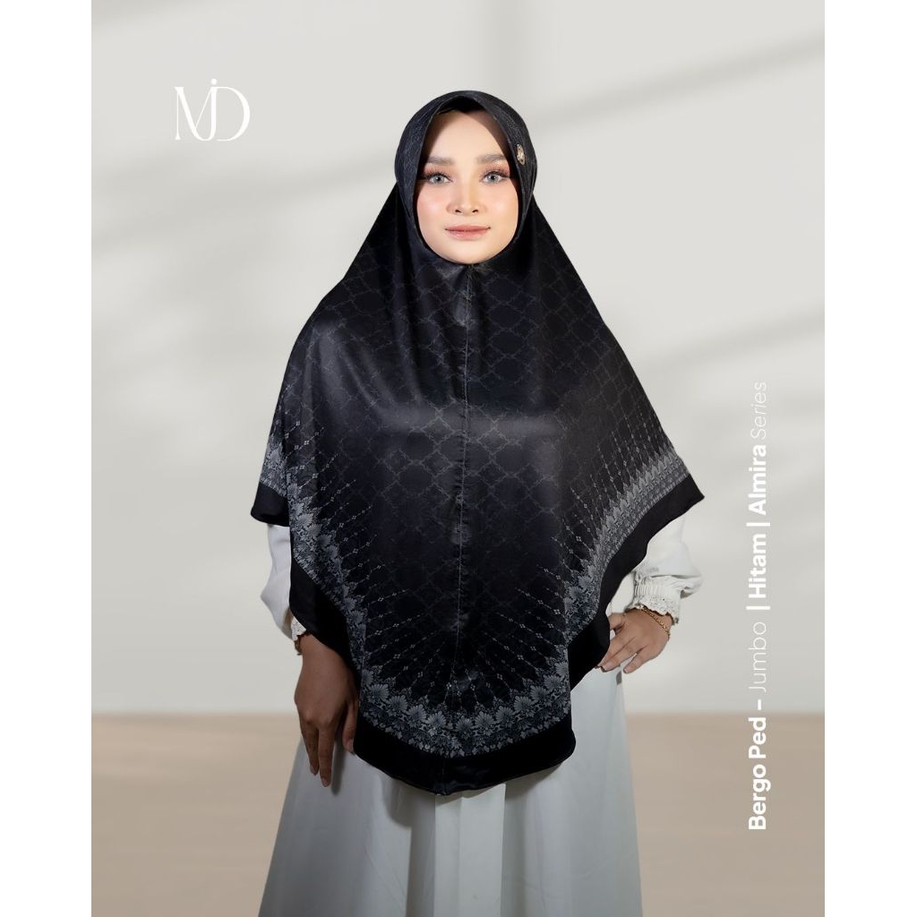 Hijab Instan Bergo Jumbo Motif Terbaru Almira