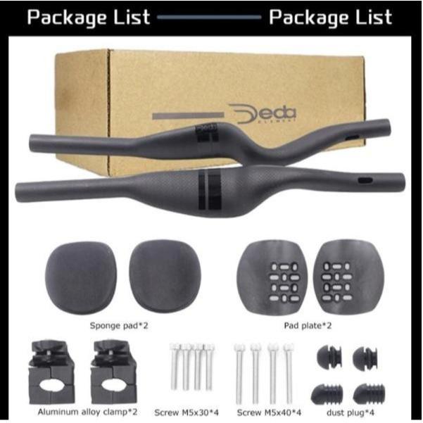 TT Bar DEDA Handlebar PIPIH OVAL Arm Rest Handlebar Carbon TT Bar Aero Roadbike Original