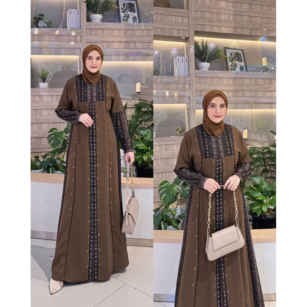 MAGNOLIA DRESS BY NASYA DAN SORAYA DRESS, GAMIS VIRAL SHOPEE, bisa  COD