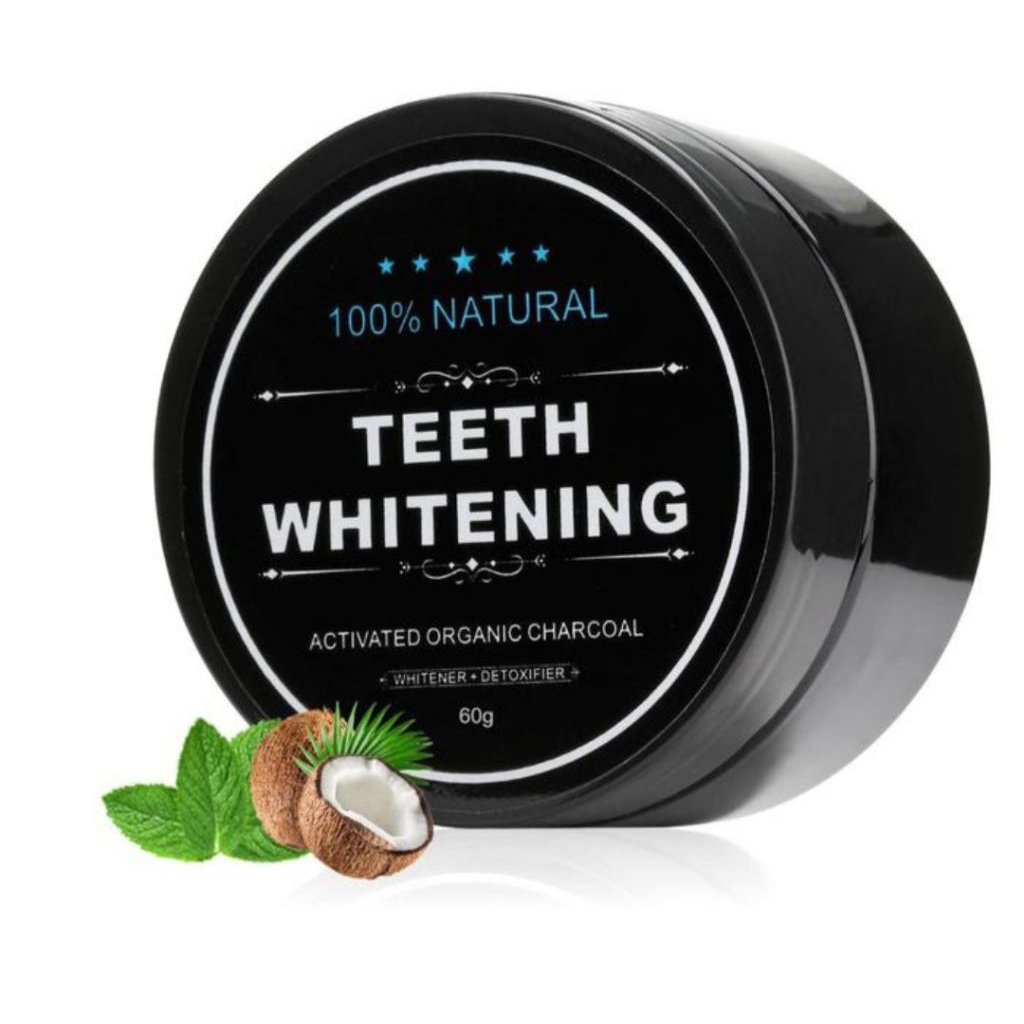 Teeth Whitening Chorcoal Powdee Pemutih & Pembersih Gigi Asli