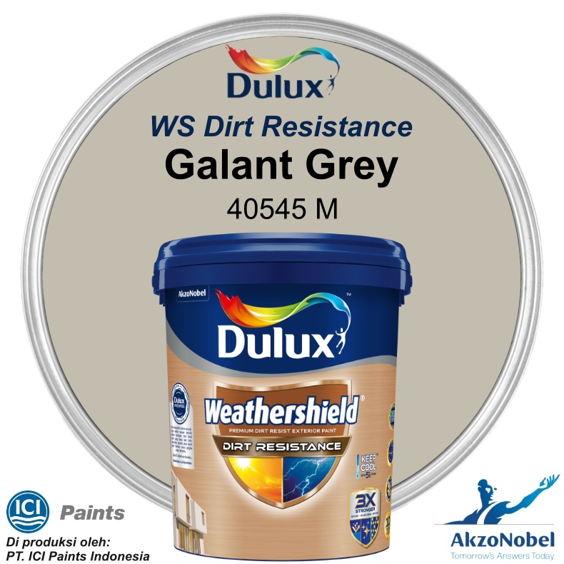 CAT DULUX WEATHERSHIELD DIRT RESISTANCE 20 LT - GALANT GREY 40545M