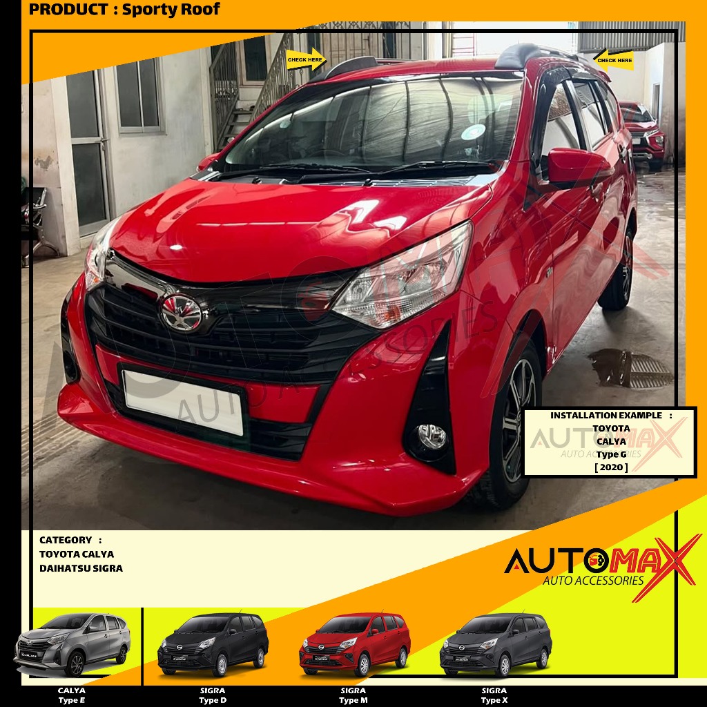SPORTY ROOF / ROOF RAIL SPORTY DAITONY NEW SIGRA / NEW CALYA 2019 UP