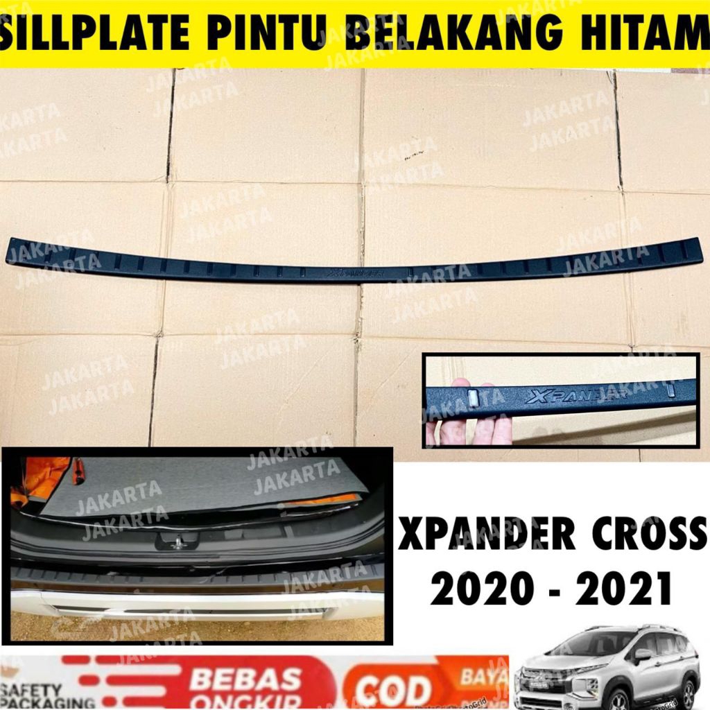 Sillplate Belakang Xpander / Xpander Cross 2017 2018 2019 2020 2021 Hitam Black Sporty