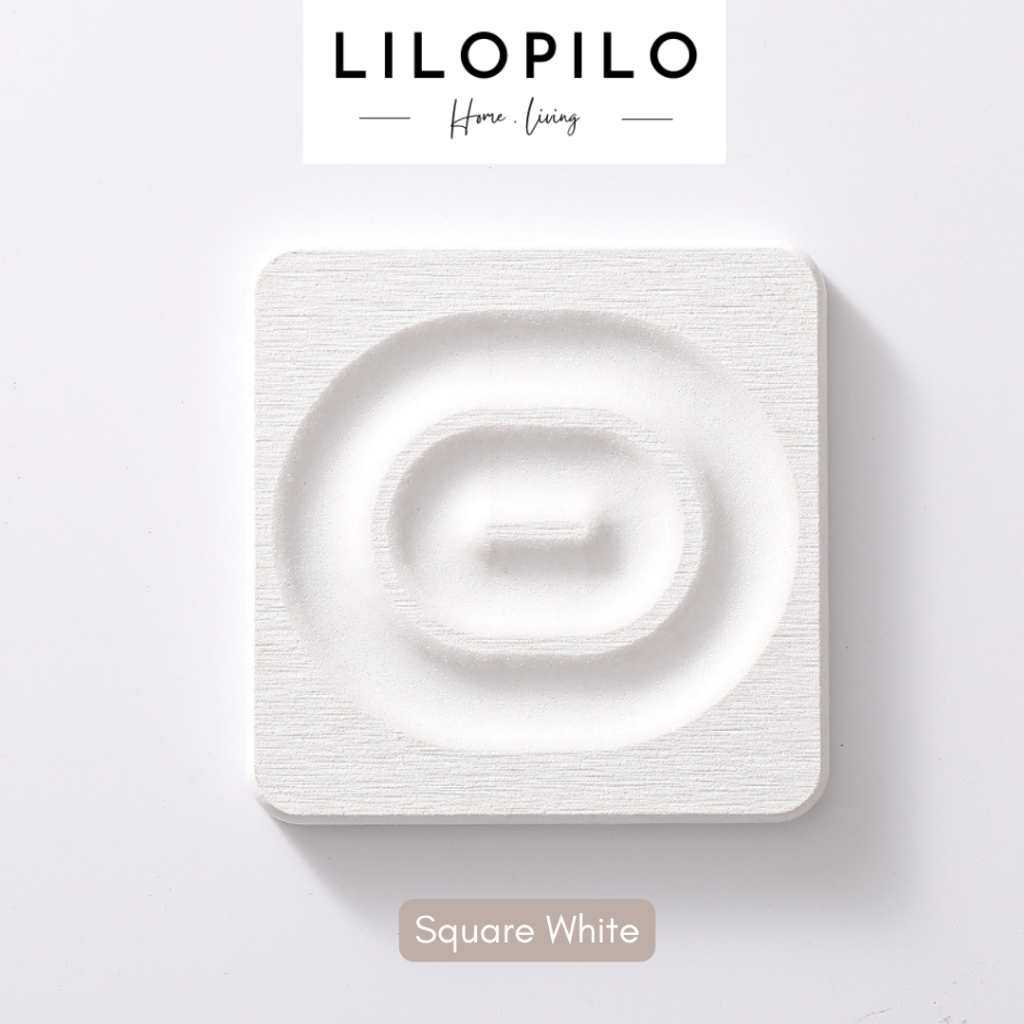 Drying Stone Coaster Swirl / Diatomite Coaster / Tatakan Gelas Diatomite