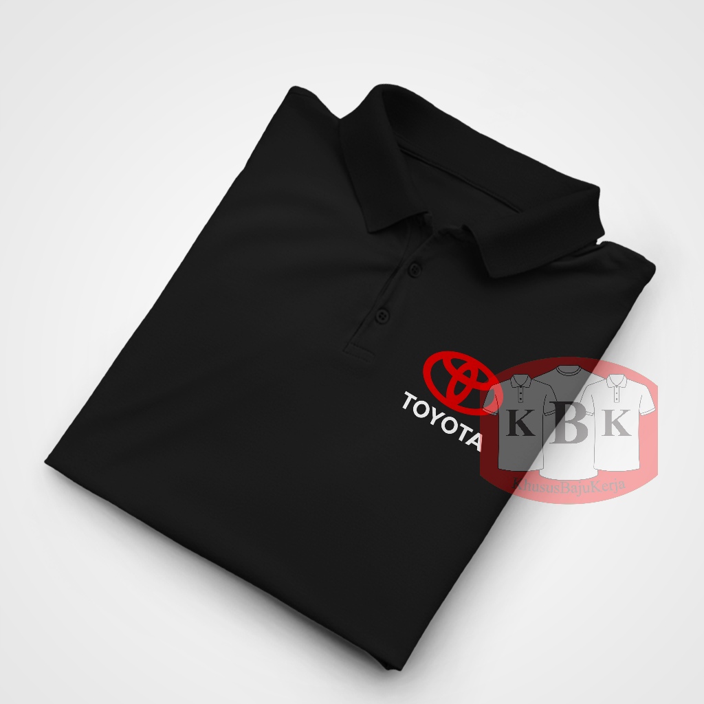 Kaos Kerja Kantor Polo Shirt Pria Wanita Toyota Mobil Otomotif / Custom  Baju Promosi Iklan