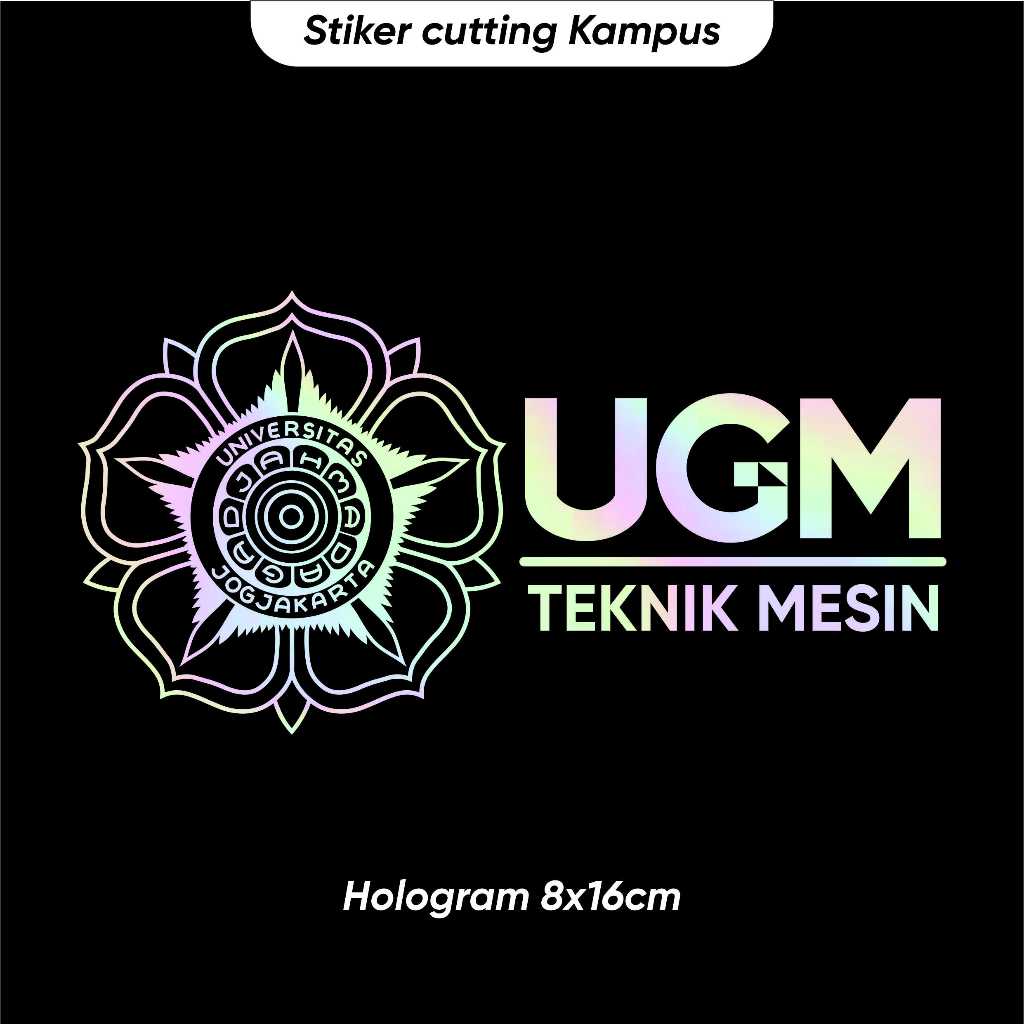 Stiker kampus UGM jurusan