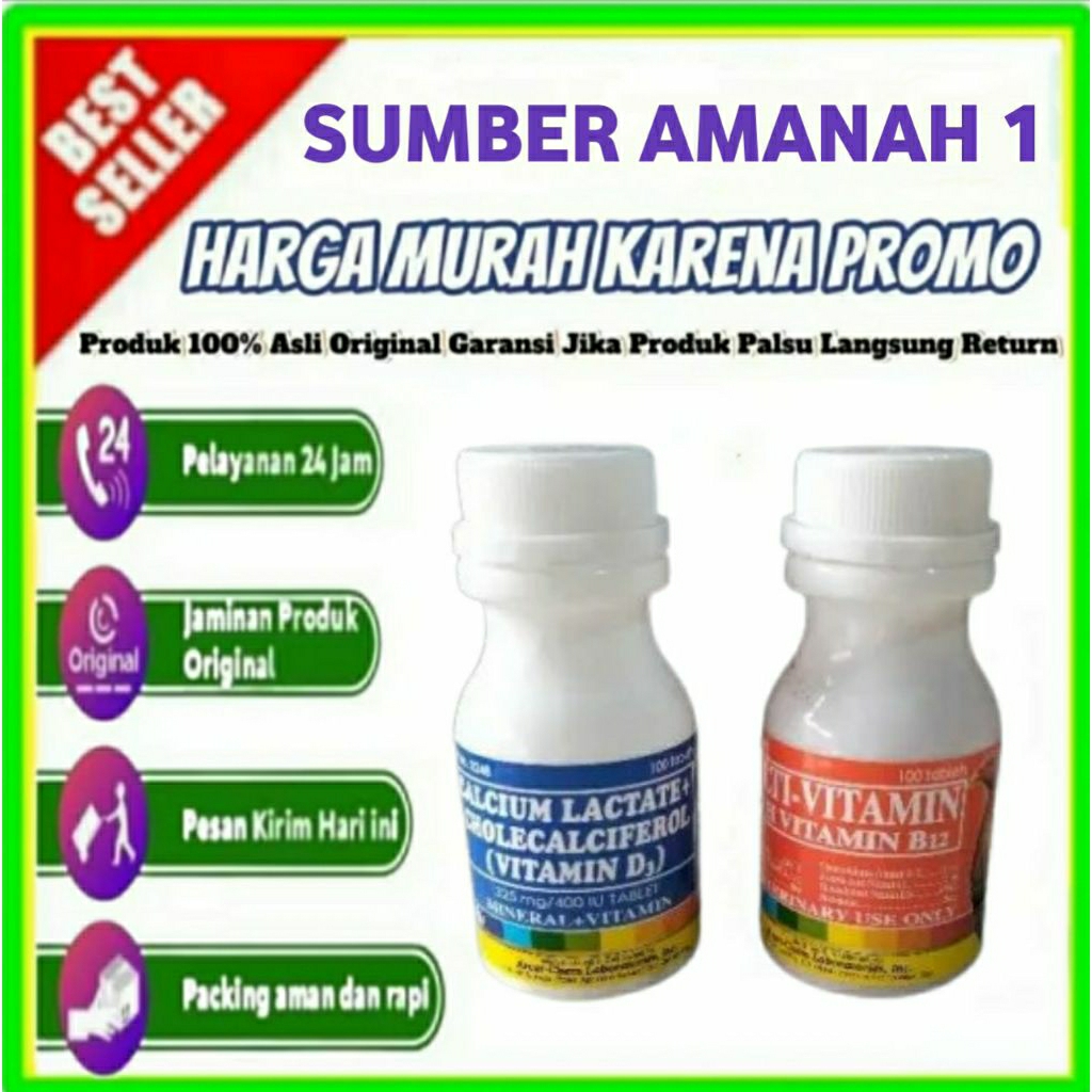 Paket MULTIVITAMIN & CALCIUM LACTATE Ayam Bangkok Filipina Laga Aduan