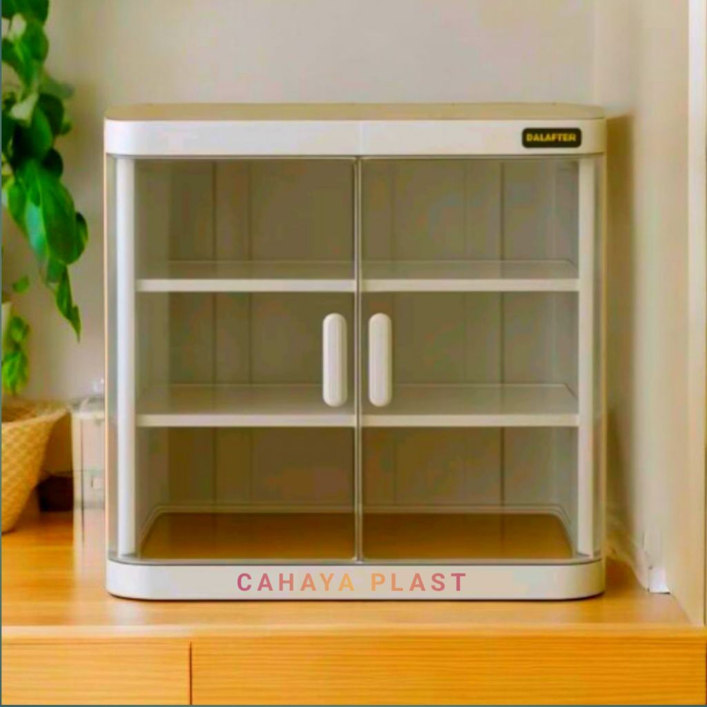 Rak piring gelas plastik tutup calon mantu susun 2 serbaguna