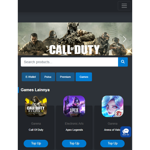 web PPOB Top Up Aplikasi Top Up Tagihan Game Source Code Lengkap
