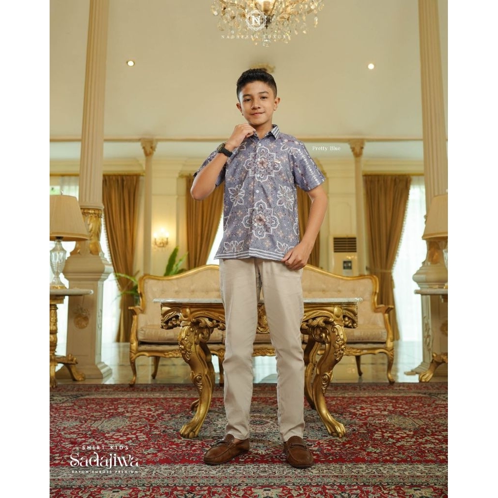 SADAJIWA SHIRT KIDS BY NADHEERA LUXURY || kemeja anak cowok || kemeja anak motif || kemeja anak nadh