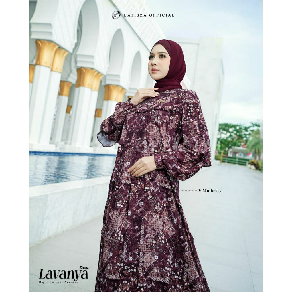 LAVANYA DRESS BY LATISZA // DRESS RAYON TWILL PREMIUM TEBAL // GAMIS DAILY OVERSIZE