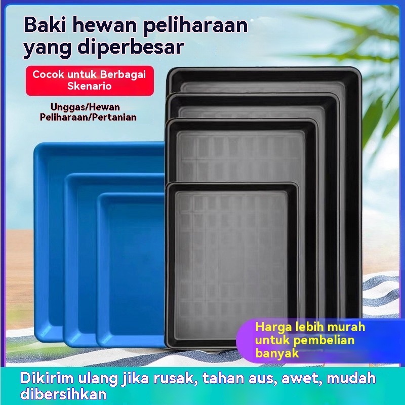 Alas Kandang Tahan Tumpah - Plastik Tebat Multi Hewan (Anjing, Ayam, Bebek, Kelinci)