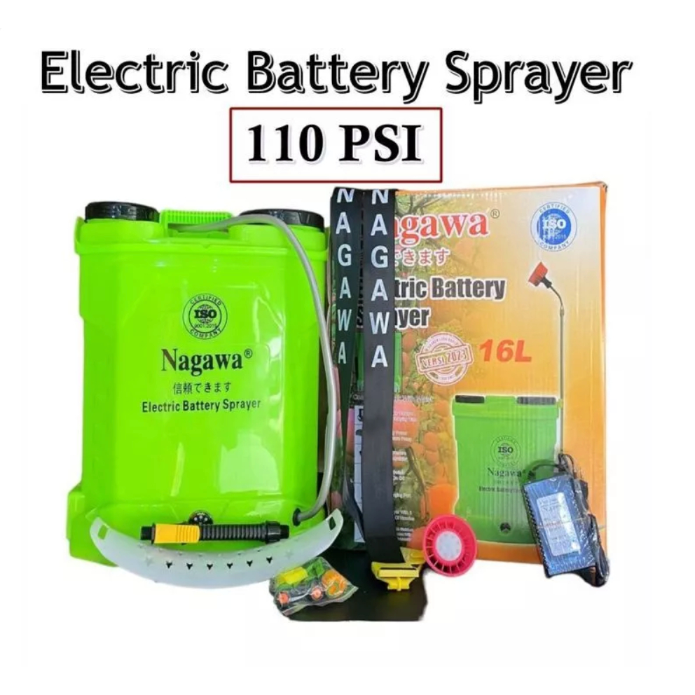 Tangki Sprayer Elektrik Yokohama/Nagawa 16 Liter Alat Semprot Hama Otomatis