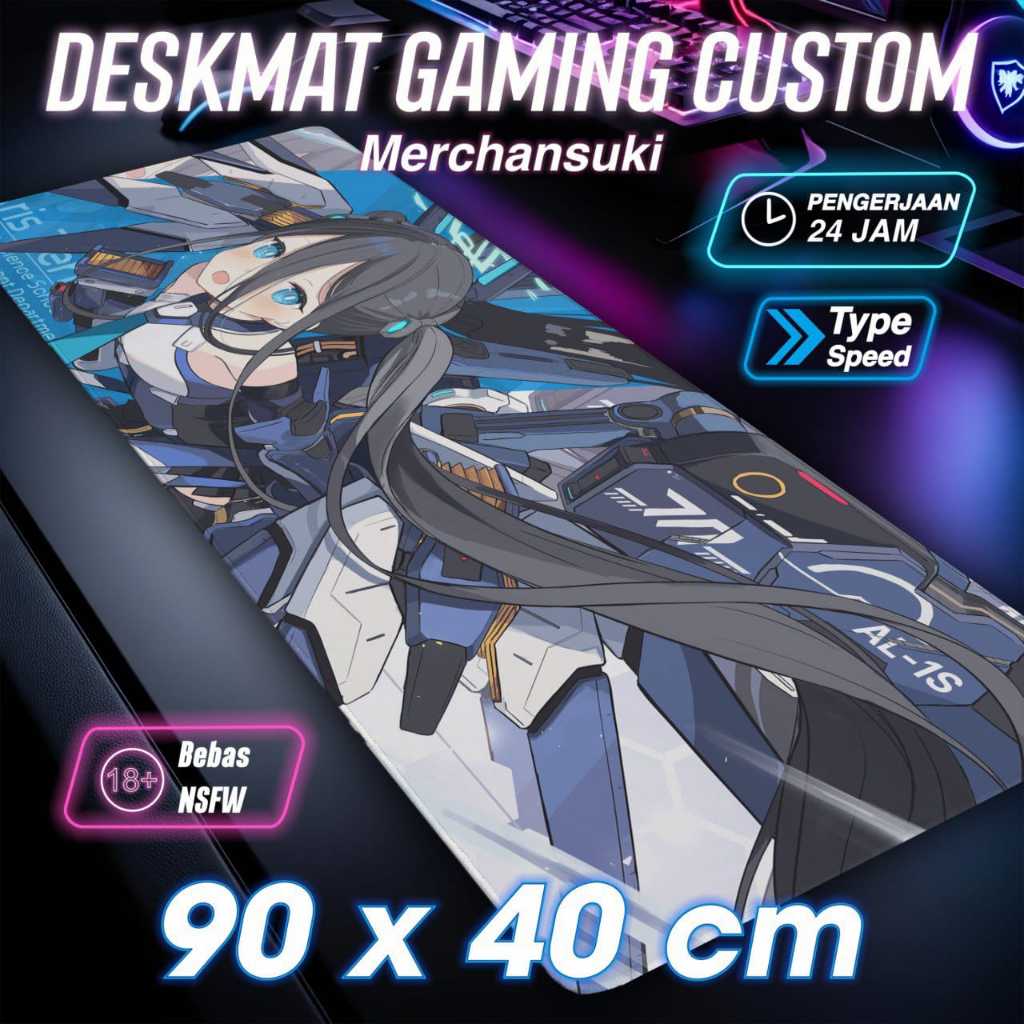 Custom Mousepad Gaming, ukuran 90x40cm
