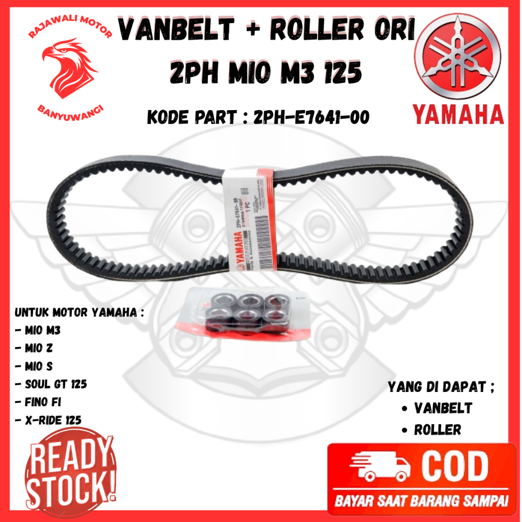 vanbelt mio m3 125 ori - vanbelt mio soul gt 125 - vanbelt mio z 2PH