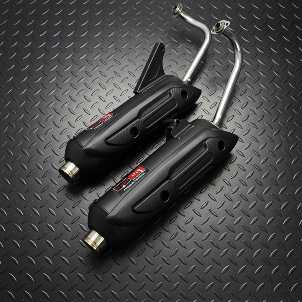 Knalpot SHIJIRO QIA RACING Model Moncong SHIJIRO Nmax old Nmax New Aerox old Pcx mio fino