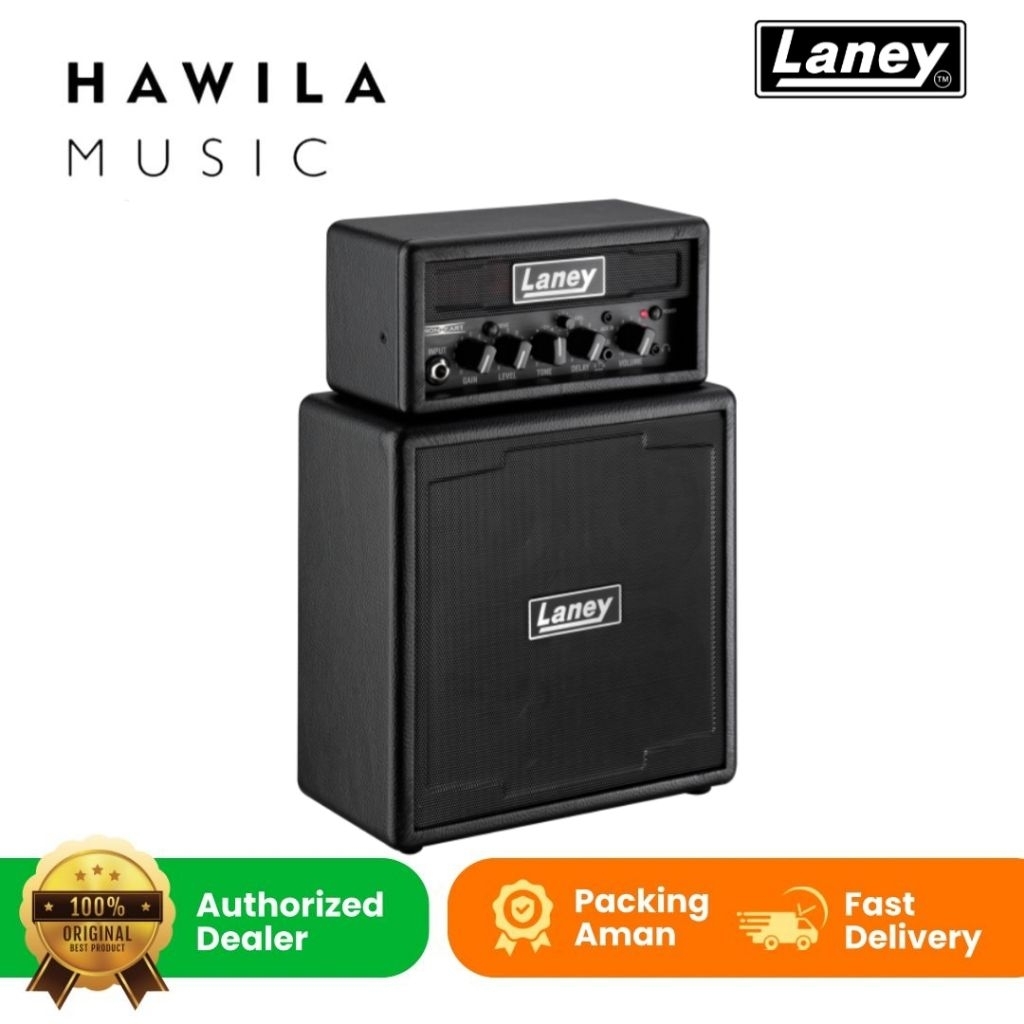 Ampli Amplifier Gitar Laney Ministack Iron Guitar Amplifier Plus Adaptor