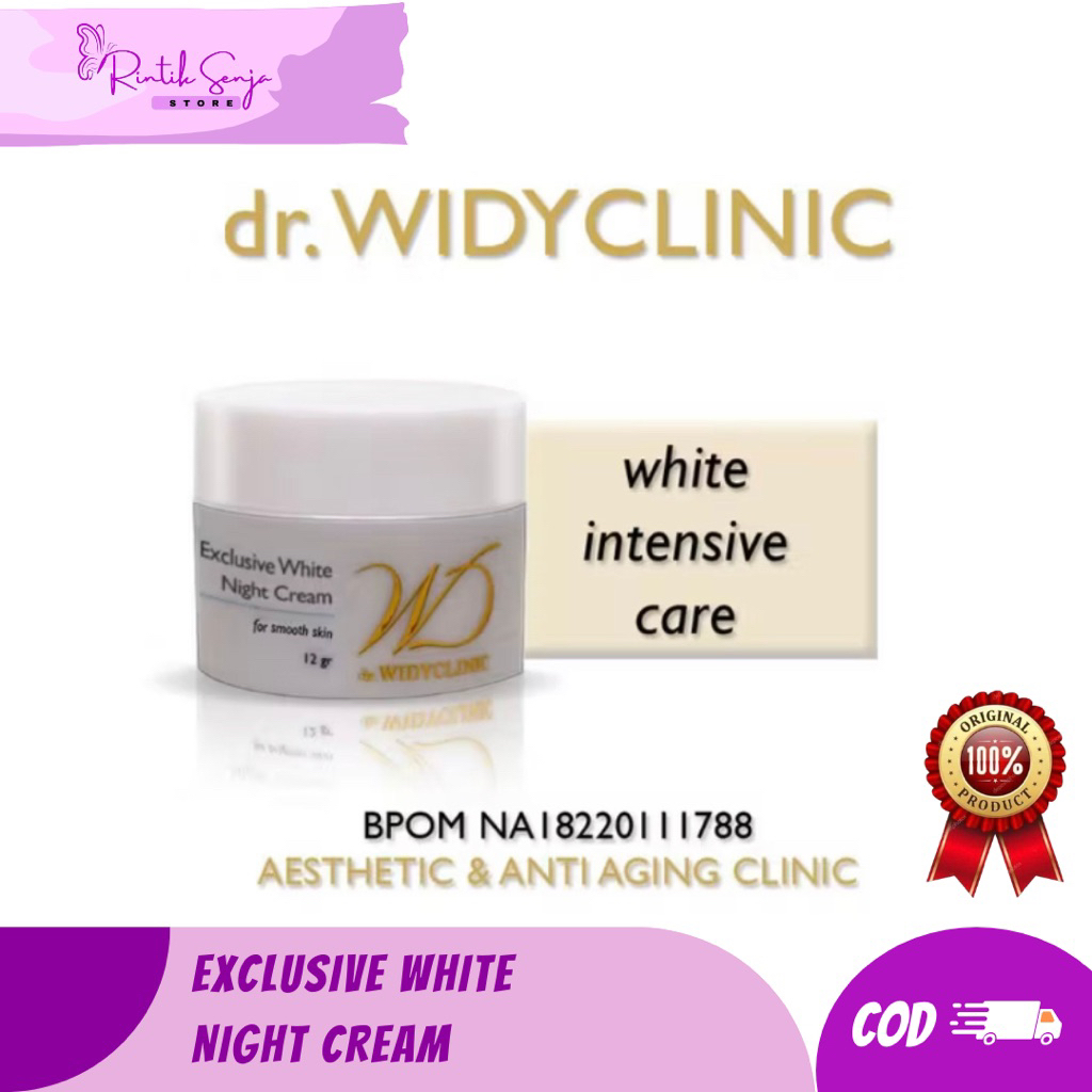 dr. Widy Clinic | Exclusive Whitening Night Cream Flek Glowing dr Widy Clinic Krim Malam Mencerahkan