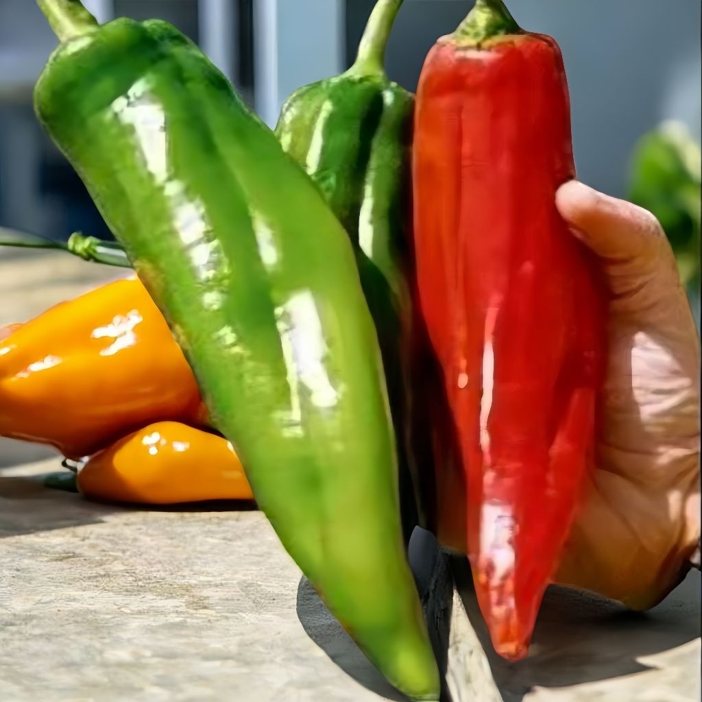 10 Biji Benih Paprika Tanduk Premium Unggul  ORI Bibit Paprika Tanduk Besar Kualitas Terbaik