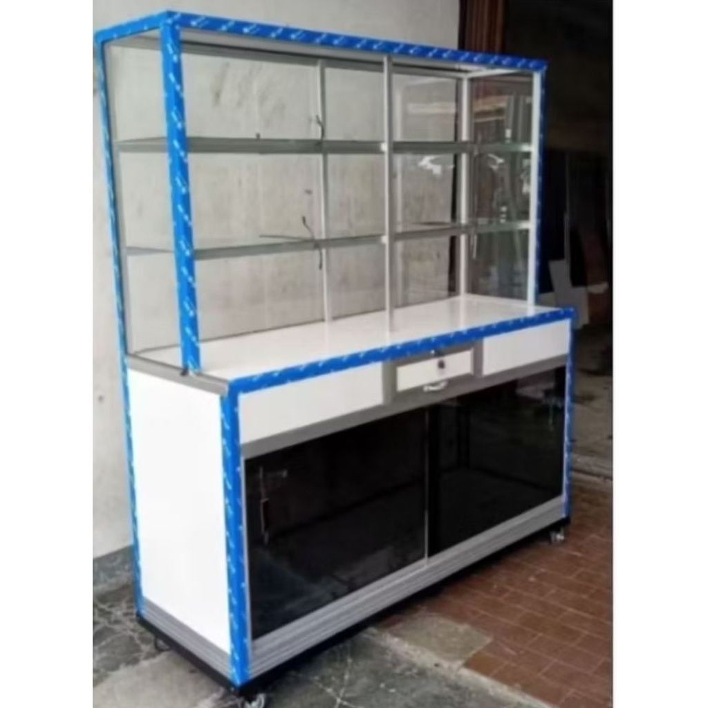 etalase makanan atau warung nasi + laci  free ongkir jabodetabek