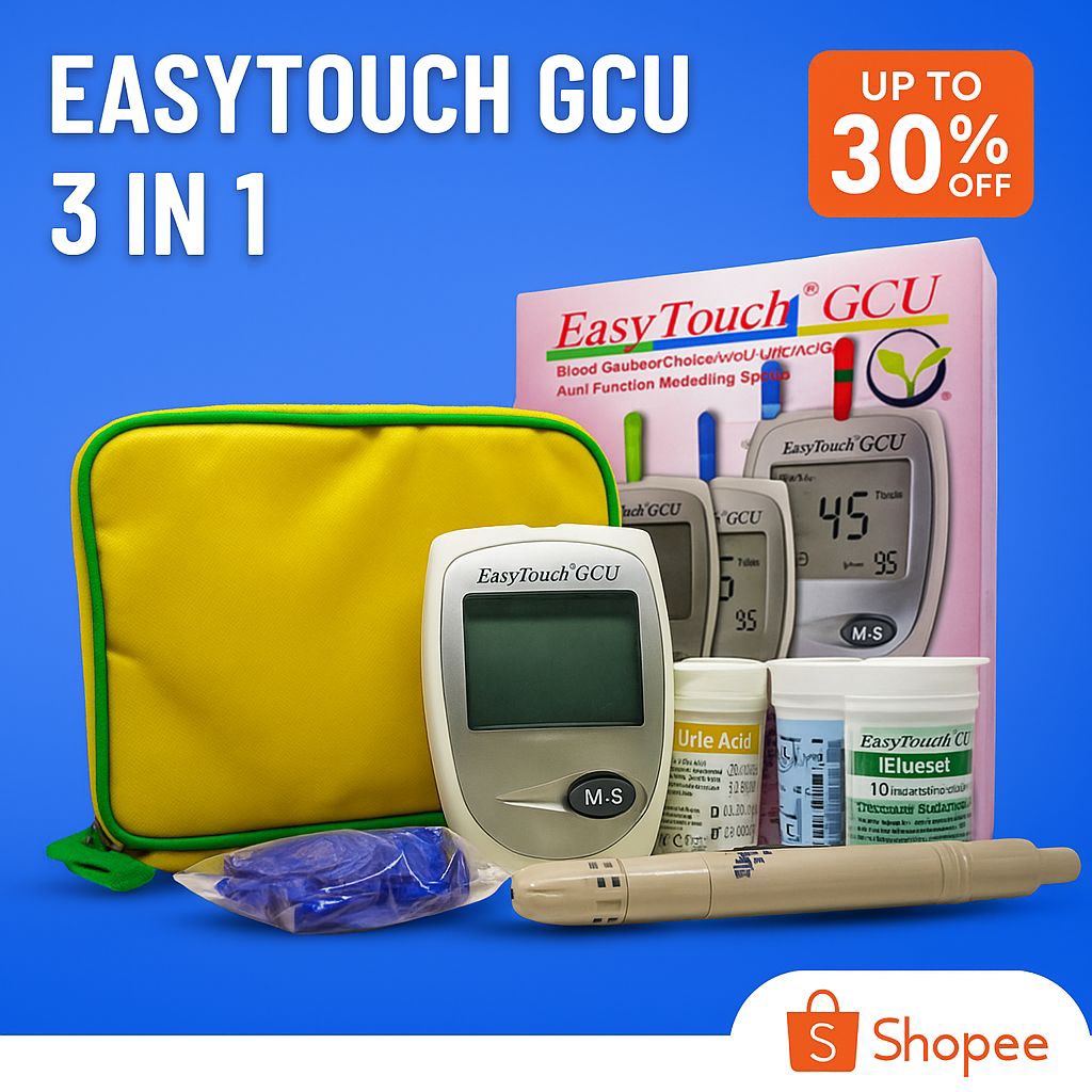 EasyTouch gcu / Alat cek darah 3in1 / Easy touch GCU / alat cek gula darah 3in1